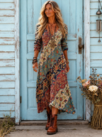 Lidia | Fließendes Herbstkleid